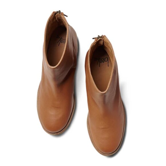 NEW BEEK Made In Mexico Leather Pheasant Booties in Cognac for women 825 13m8 - Picture 4 of 8